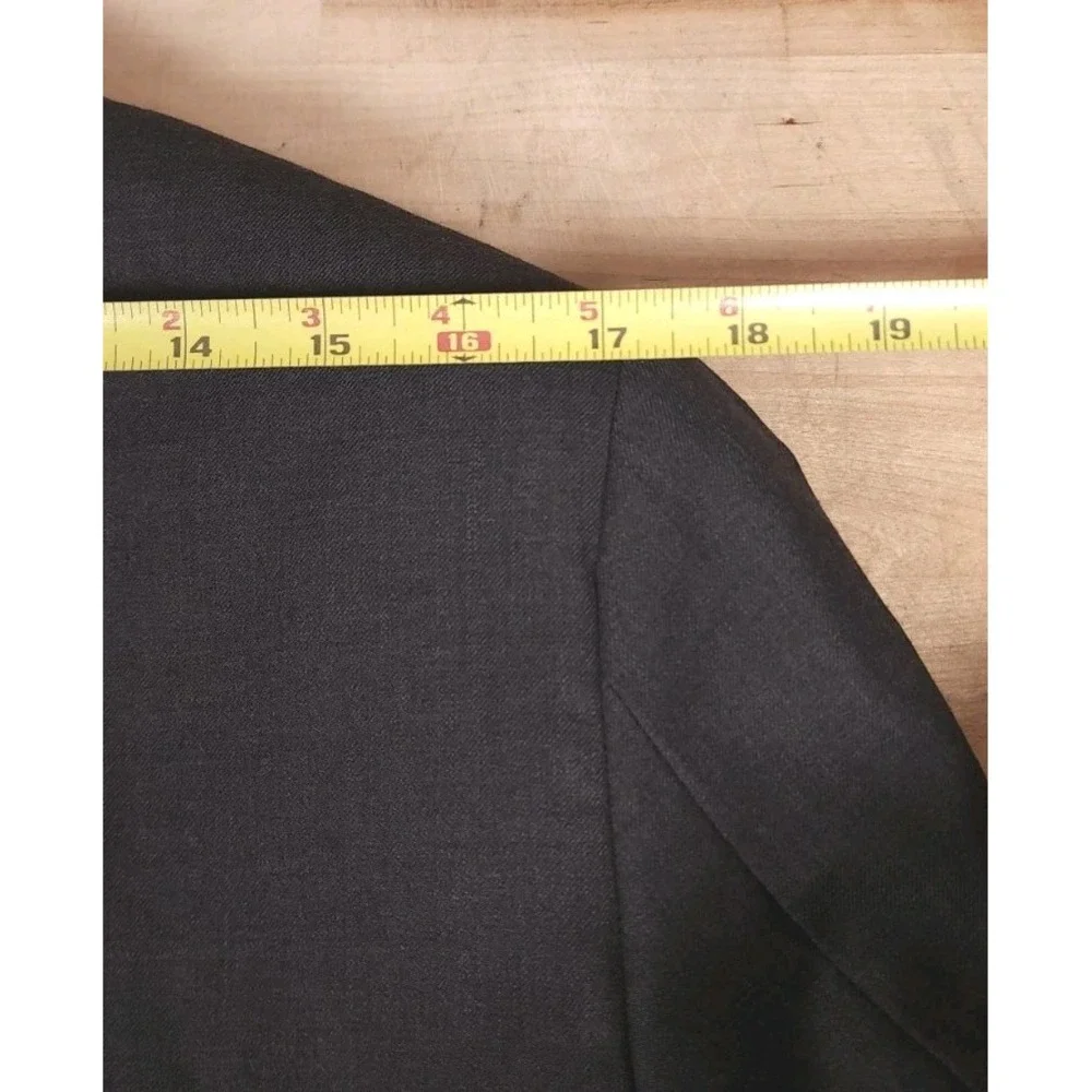Indochino Luxury Mens 38R Blazer Solid Gray Wool Cashmere Sport Coat Jacket